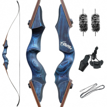 Black Hunter Original Takedown Recurve Bow Set - 60 20-60 lbs, Right Hand, Adult Archery for Outdoor Targets