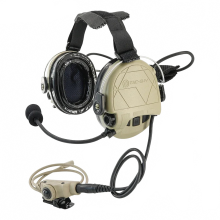 TAC302 Taktischer Stirnband - Kommunikations - Kopfhörer mit V2PTT für Schießen, Jagen und Airsoft