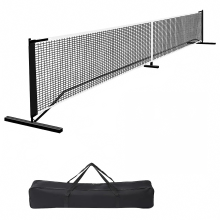 22ft Lightweight Portable Pickleball & Badminton Net System with Metal Frame Stand for Training