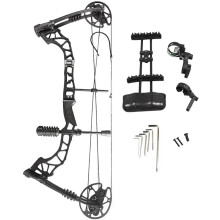 Kaimei Qin 35-70lbs Compound Bow & Carbon Arrow Set - Right Handed Adult Hunting & Outdoor Sports Archery Kit