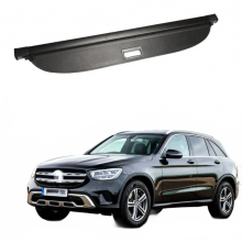 Mercedes-Benz GLC 2015-2020 Zwarte Canvas Uitschuifbare Kofferbak Zonnescherm Bagageafdekking