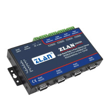 ZLAN5443H Hoge-snelheid IoT Ethernet Converter met 4 seriële poorten - RS232/RS485/RS422, Modbus-ondersteuning