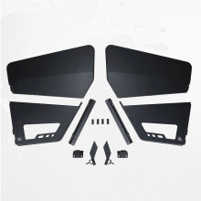 Duurzaam aluminium UTV halve deuren kit met transparant verdikt PC-venster voor Polaris Ranger XP 1000 (2018-2023) door Kemimoto