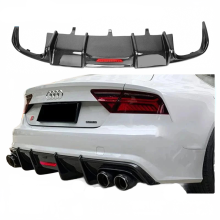 Audi A7/S7/RS7 (2012 - 2018) Carbonfaser Heckstoßfänger Diffusor Lip - Spoiler - Premium Autozubehör