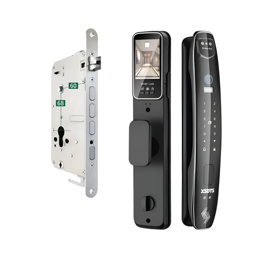 Smart 3D Face Recognition Door Lock With Biometric Fingerprint & Password Security 313050099048