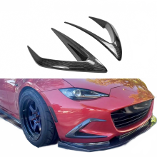 Mazda MX - 5 RF ND 2018 - 2024 Echtes Carbonfaser Frontstoßstange Nebelscheinwerfer Lip Splitter Trim Zubehör