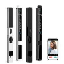 Yrhand Echtzeit - Intercom Tuya Wi‑Fi Smart - Türschloss mit 3D - Gesichtserkennung und Fingerabdruck - Entsperrung für Schiebetüren