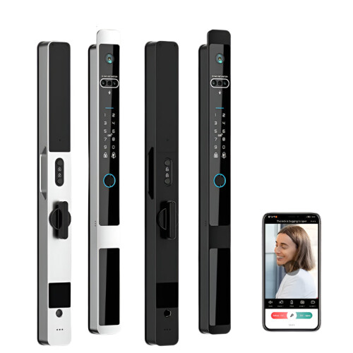 Yrhand Real-Time Intercom Tuya WiFi Smart Door Lock with 3D Face and ...