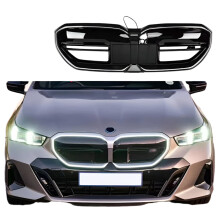 BMW 5 Series G60 Front Bumper Kidney Grille Mesh with LED Lights
