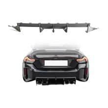 BMW 2er - Serie G87 M2 Coupé Karbonfaser - Heckstoßstange Diffusor - Lippe Bodykit mit 3 Finnen (2022 – 2024)