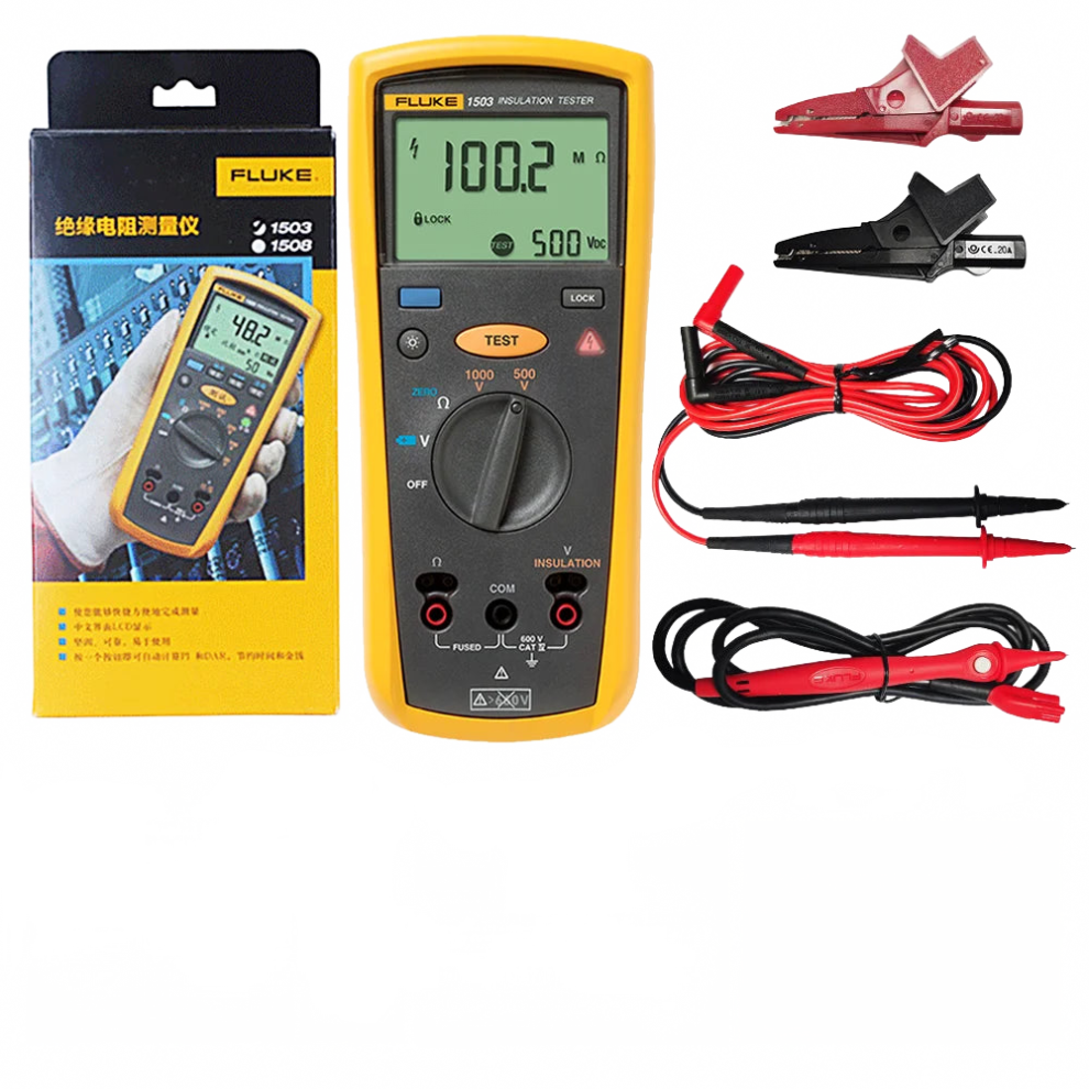 Fluke 1503 High Precision Digital Insulation Resistance Megohmmeter Tester 744110175110