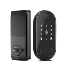 Smartes schlüsselloses Türschloss: Apple HomeKit - kompatibel, Fingerabdruck - und Tastaturriegel mit TTLock - und Passwortzugriff