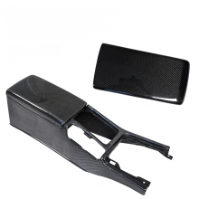 Zentralkonsole aus Kohlefaser im GTR/GTS - Stil mit Armlehne – Rechtslenker, passend für 1995 – 1998 Skyline R33 GTR/GTS Fahrzeugstyling