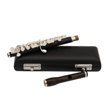 Reisenberg Ebony Piccolo Fluit - C-toets, Cupronickel met verzilverde toetsen, houten lichaam