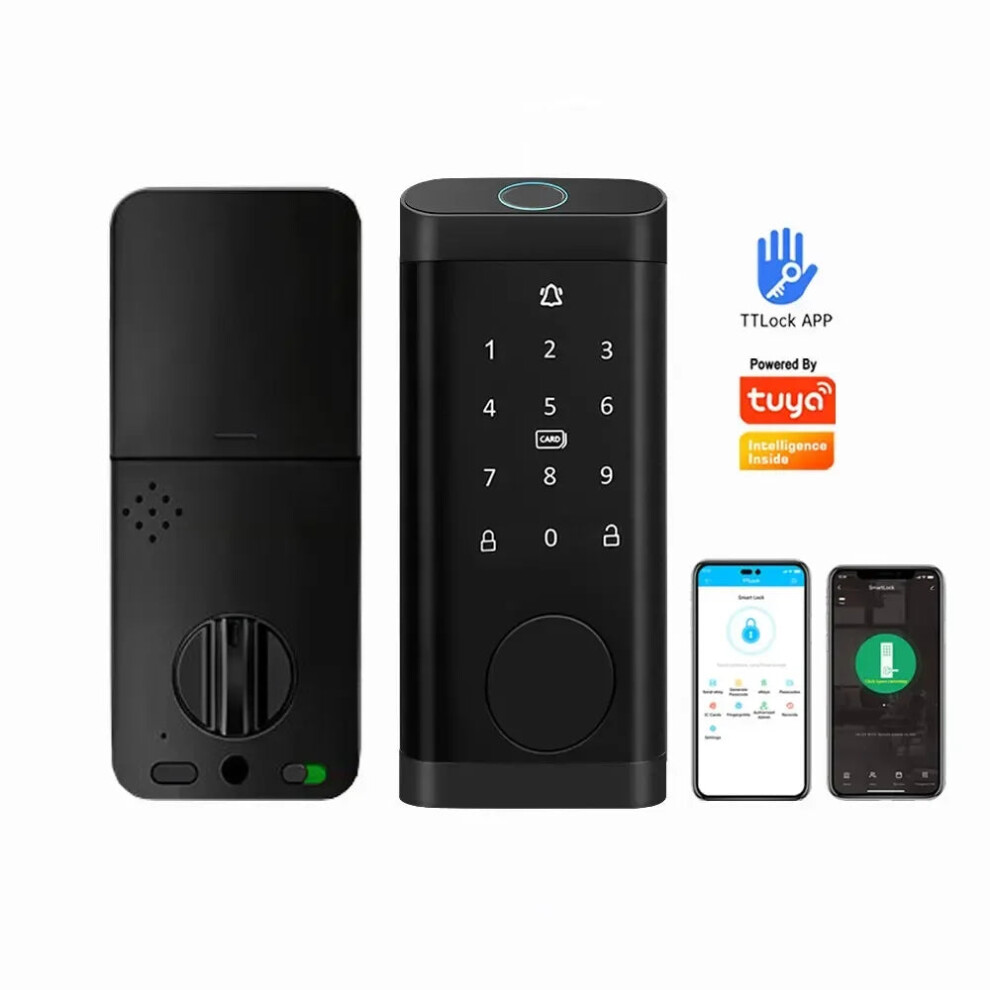 Waterproof Smart Door Lock With Fingerprint, Password, And Rfid Access - Tuya Wifi Enabled With Nfc, Ttlock, Ble App Integration 711181965827