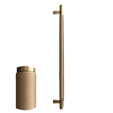 Modern Knurled Bronze Door Handle - 800mm Round Tube Pull for Conference Room Framed Glass Doors