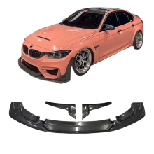BMW F80/F82/F83 M3/M4 Carbonfaser Frontlippe Spoiler Bodykit - 3 - teiliges Stoßstangen - Splitter & Schutz Zubehör