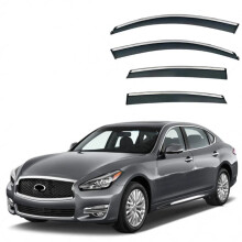 Infiniti Q70/Q70L Y51 Raamvisor Regenbescherming en Zijraam Deflector (2013-2019, 2024) Weerschild