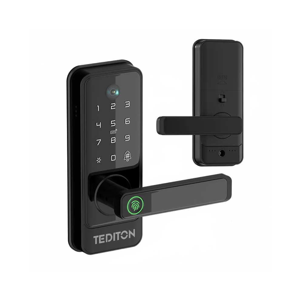 Universal Smart Door Lock - Keyless Fingerprint & Password Entry With Intelligent Handle For Home Security 7445049594500