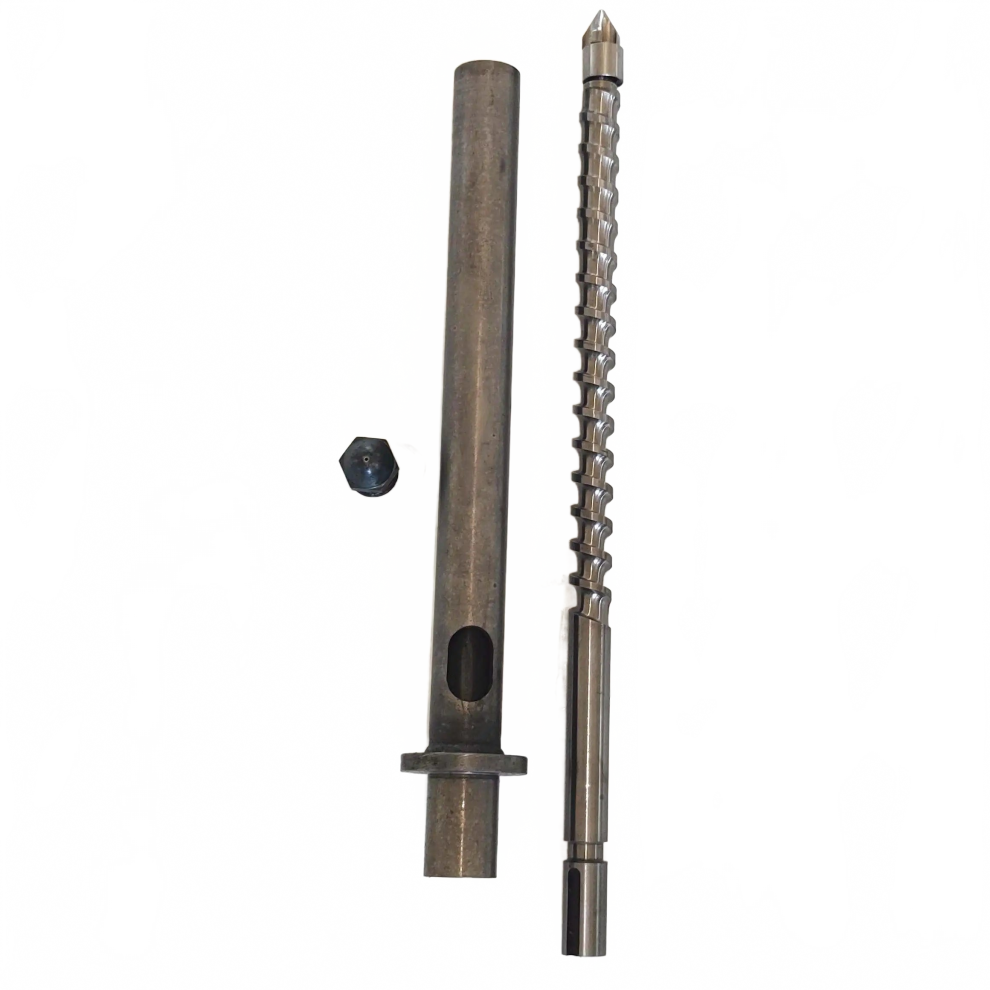 Vertical Injection Molding Screw D25 - 500Mm Length With Tip Ring, Barrel, And Nozzle 313038498481