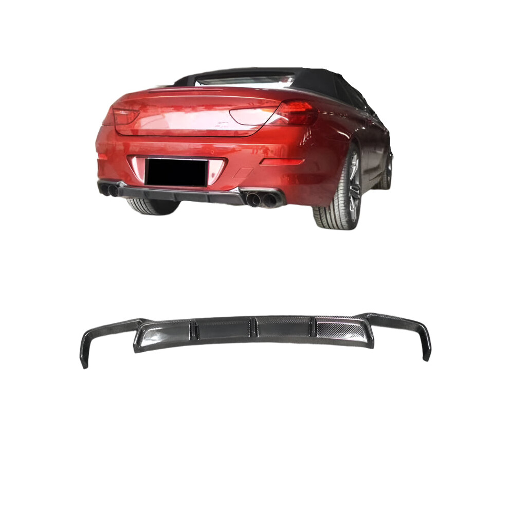 Bmw 6 Series Carbon Fiber Rear Bumper Diffuser Spoiler For F06/F12/F13 (2012+ Coupe/Convertible 640I/650I) 7445010572520