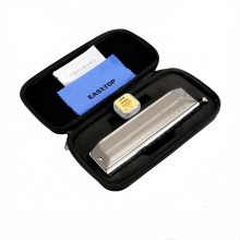 Easttop EMP-16 Chromatische Mondharmonica, 16-gaten, 64-toon, Toonsoort C, Aluminium kam