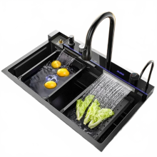 Luxury Multi-Functional Metal Kitchen Sinks for Modern Apartments