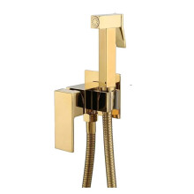 Brushed Gold Brass Bidet Faucet Set with Mixer Tap - 2024 Lizhen Collection