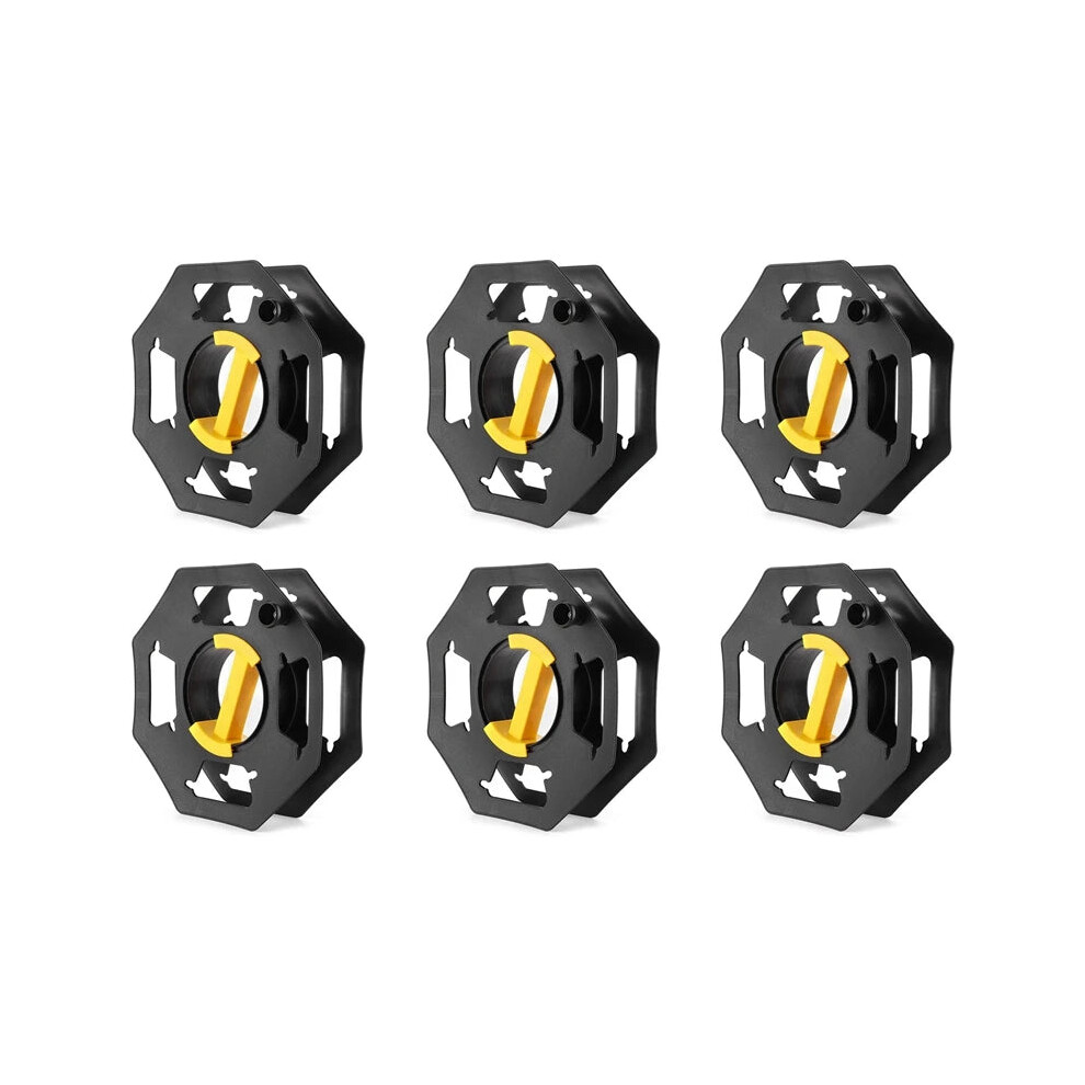 Heavy-Duty 25M Outdoor Cable Tidy Reel - I For Caravan, Yacht, Rv Storage - Durable Wire Extension Roll-Up Stand (Set Of 6) 7445011740737