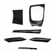 Premium echtes Carbonfaser Mittelkonsole Schaltknaufabdeckung Trim für BMW 3 & 4 Serie (i3, i4, G20 - G28)
