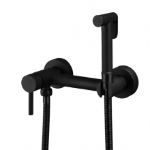Matte Black Handheld Bidet Sprayer Kit with Shut-Off Valve for Toilets