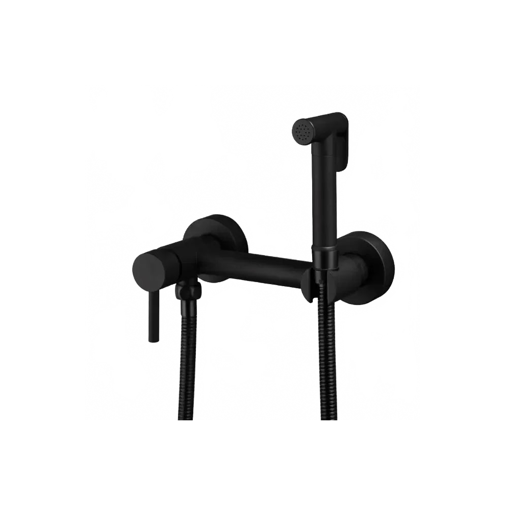 Matte Black Handheld Bidet Sprayer Kit With Shut-Off Valve For Toilets 313052789794