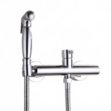 Premium Copper Wall-Mounted Bidet Suite with Angle Valve & Shotgun Faucet - Promotional Offer