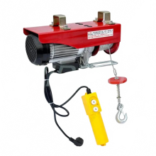 Heavy-Duty 220V Electric Hoist with Wireless Remote - 110lbs to 2200lbs Capacity, 12m/Min Steel Lift Winch
