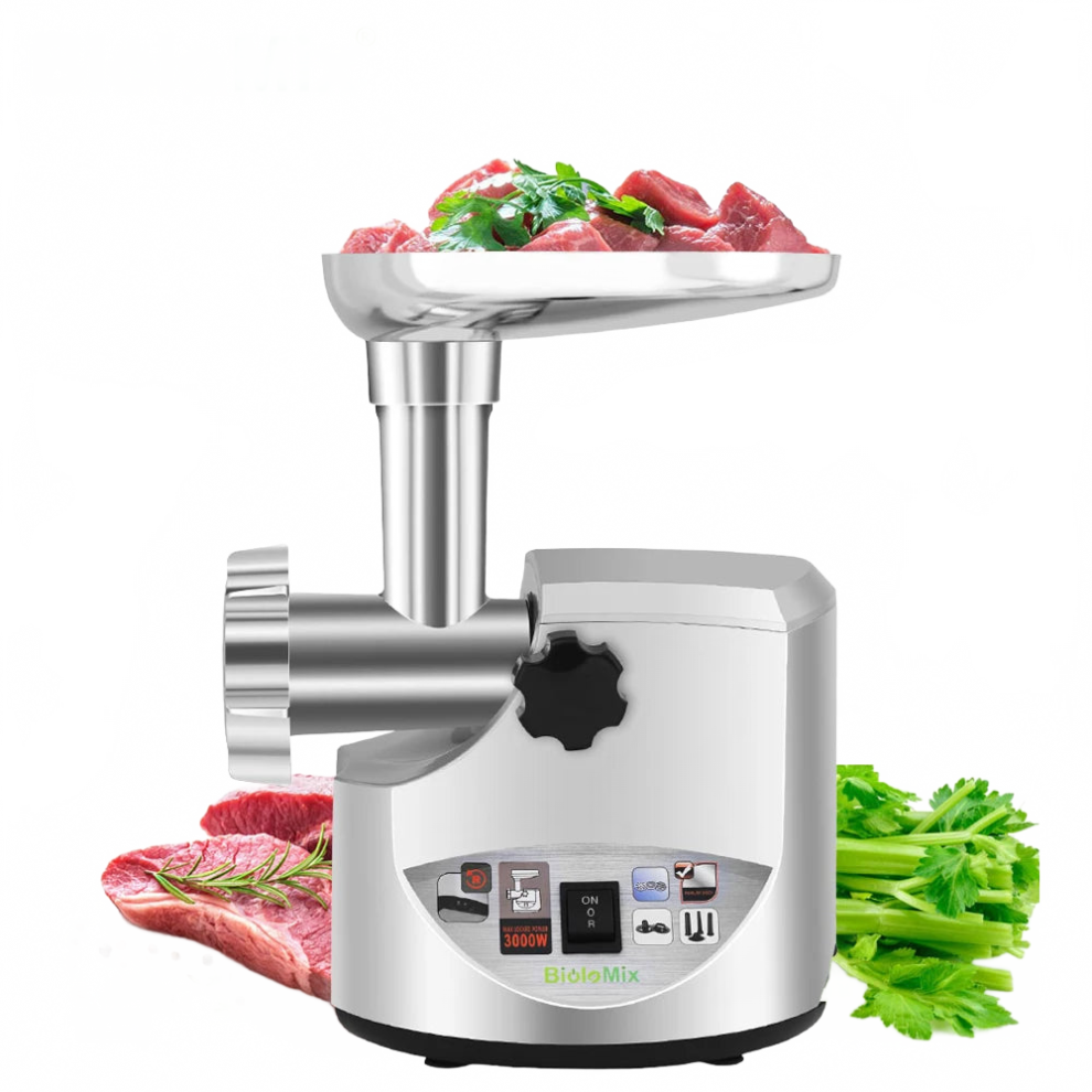 Biolomix 3000W Heavy Duty Electric Meat Grinder & Sausage Stuffer - Powerful Home Food Processor & Mincer 313039797798