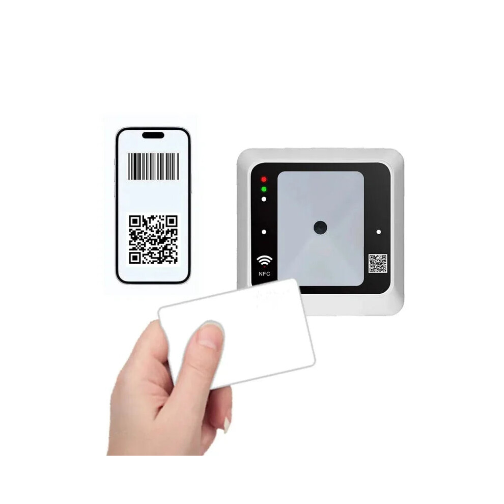 Intelligent Door Access System: Usb Rs485 Wiegand Qr Reader & Nfc Rfid 13.56Mhz Card Reader With 1D/2D Scanner 726084683501