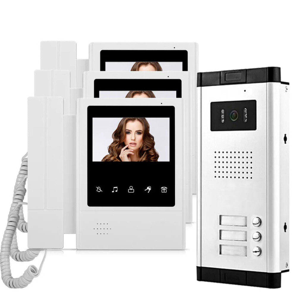 Advanced 4.3 Tft Wired Video Intercom Doorbell System With Night Vision Camera For Multi-Apartment Homes 313101820836