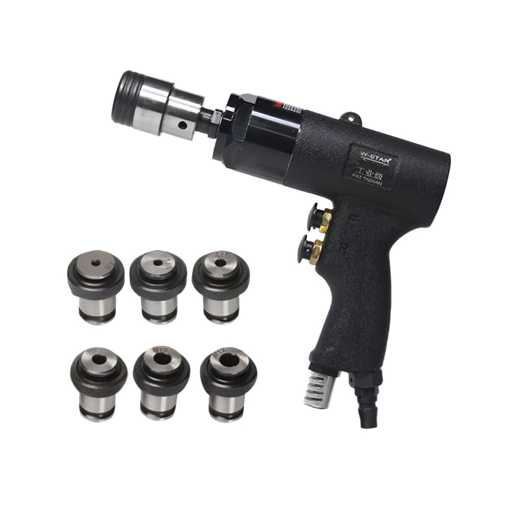 Adjustable Speed Pneumatic Tapping Machine With Straight Handle - Handheld Air Drill Tapper Tool For M3 To M12, 110-400 Rpm 313025218245