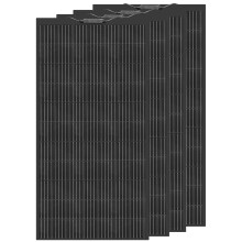 120 W Schwarzes flexibles monokristallines Solarmodul für 12 V Batterieladung - Für Yacht, Wohnmobil, Boot, Camper und Zelt