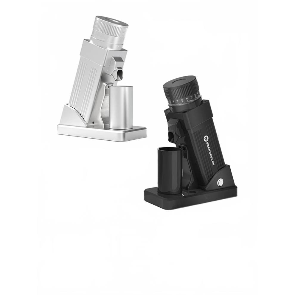 Starseeker E55 Electric Coffee Grinder - 55Mm Espresso Cone Burr, Stepless Fineness Adjustment, Cold Brew Bean Grinder, Black Silver 7445044333371