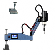 Precision CNC Electric Tapping Machine with Servo Motor & Easy Arm - M6 M24 M36 Threading Power Tool with Drill Chucks