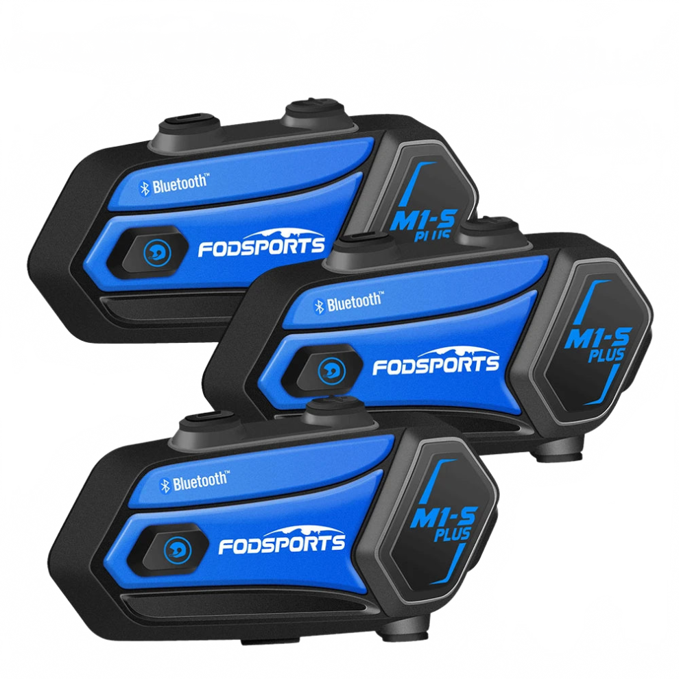 Fodsports M1-S Plus Motorcycle Helmet Bluetooth Intercom - 8 Riders Communication System With Music Sharing 726084776456