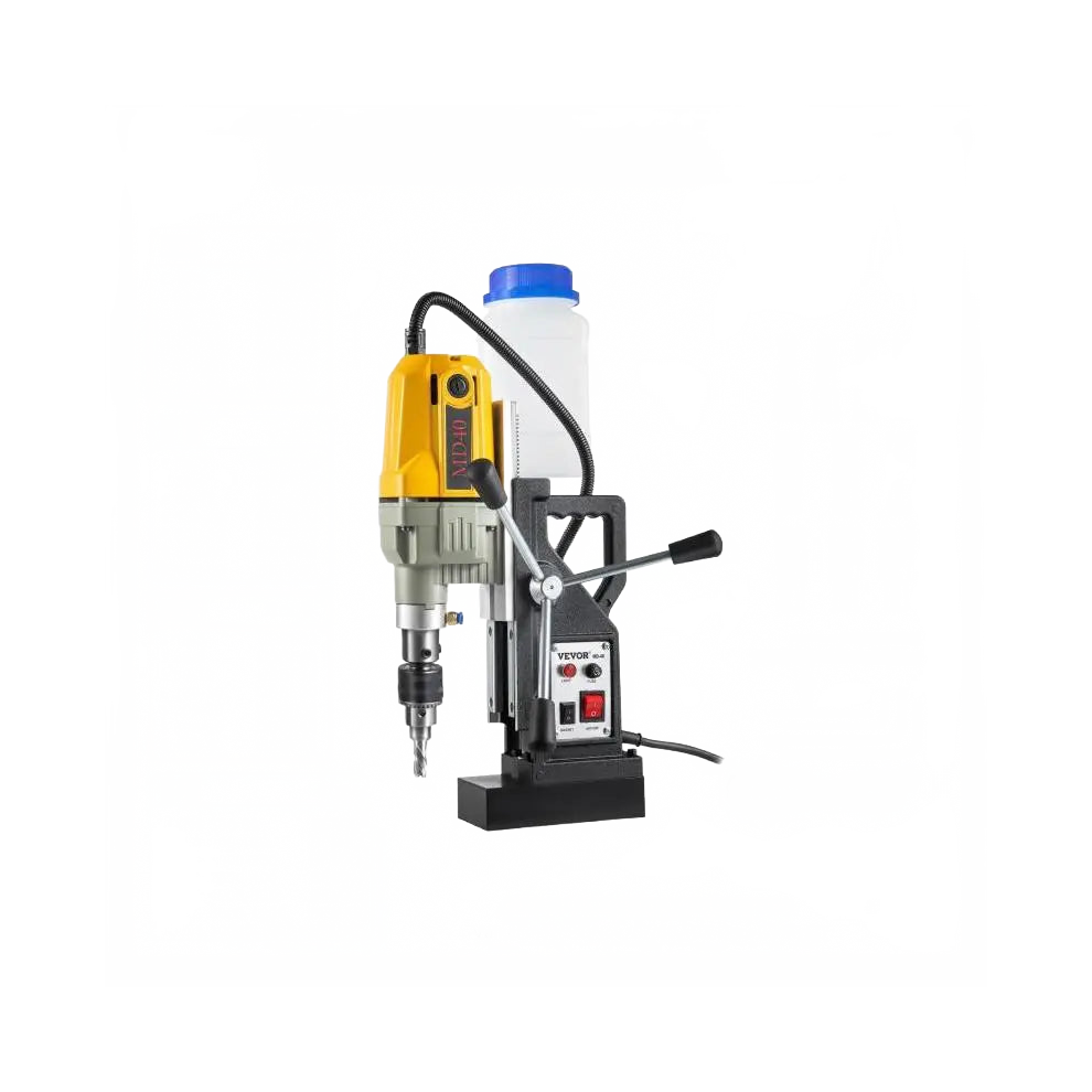 1100W Magnetic Drill Press With 7-12 Bits, 40Mm Capacity - Electric Mag Bench Tapping & Drilling Rig For Engineering & Steel Structures 726084794931
