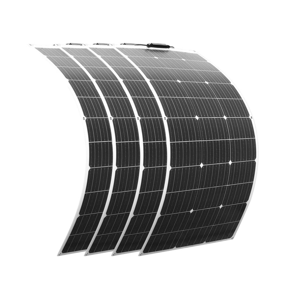 Flexible Monocrystalline Solar Panel Set - 100W, 200W, 400W, 600W, 1000W Options For 12V/24V Batteries 313109536555