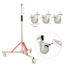 320 cm robustes Vollmetall - Lichtstativ mit Rollen für professionelles Fotostudio und Film
