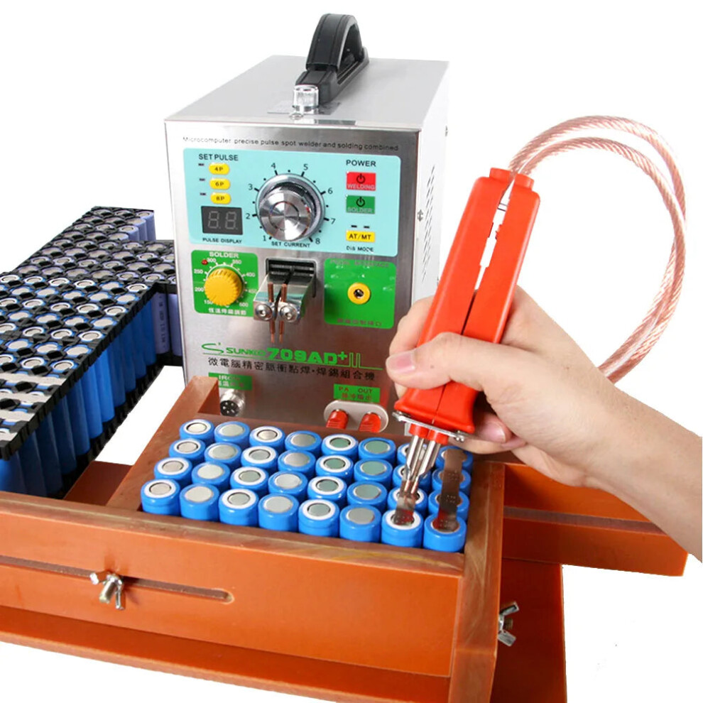 High-Power Sunkko 709Ad Automatic Spot Welder For 18650 Battery Pack With Pulse Induction & Nickel Strip Compatibility 705353453571