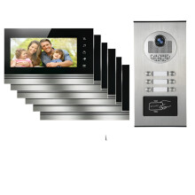 7 - Zoll - Kabel - Videotürsprechanlage & Türsprechanlagen - System mit wetterfester Kamera und Multi - Bildschirm - Monitor - Optionen