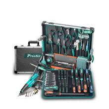 97 - In - 1 Proskit PK - 1990H Multitool - Kit: Elektriker - und Schweißzubehör mit Lötkolben, Schraubenzieher, Messer, Schere & mehr