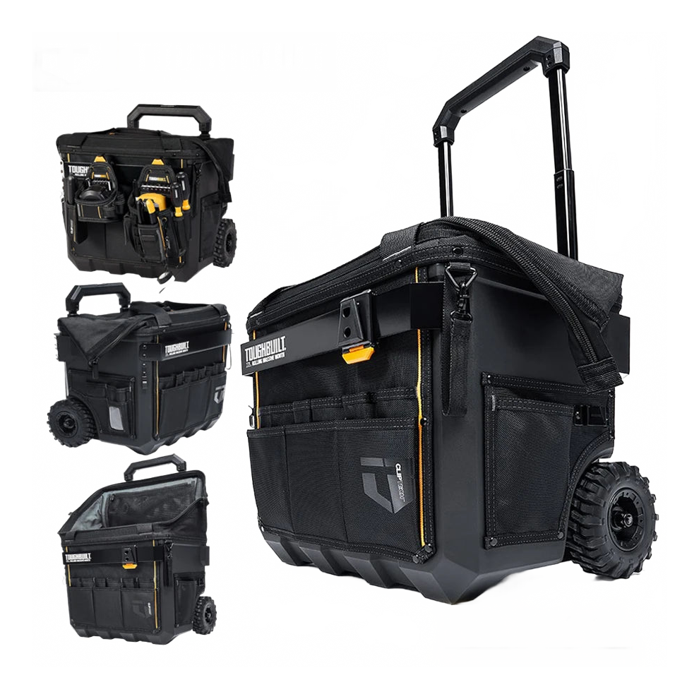 Toughbuilt Xl Rolling Tool Bag With Telescoping Handle & Heavy-Duty Wheels - Massive Mouth Design, No. Tb-Ct-61-18 7445045352333