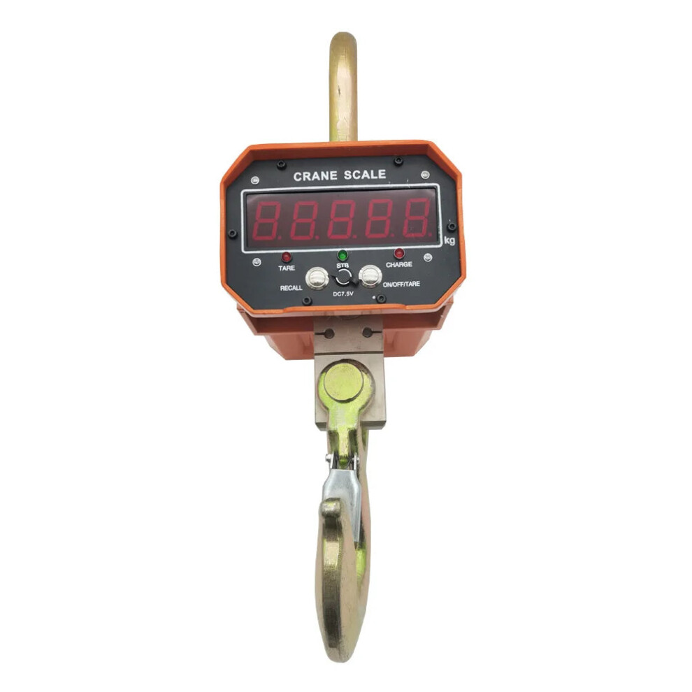 Heavy-Duty 5T 5000Kg Ocs Digital Crane Scale With Wireless Remote, Aluminum Shell, And Red/Green Display 7445051972938
